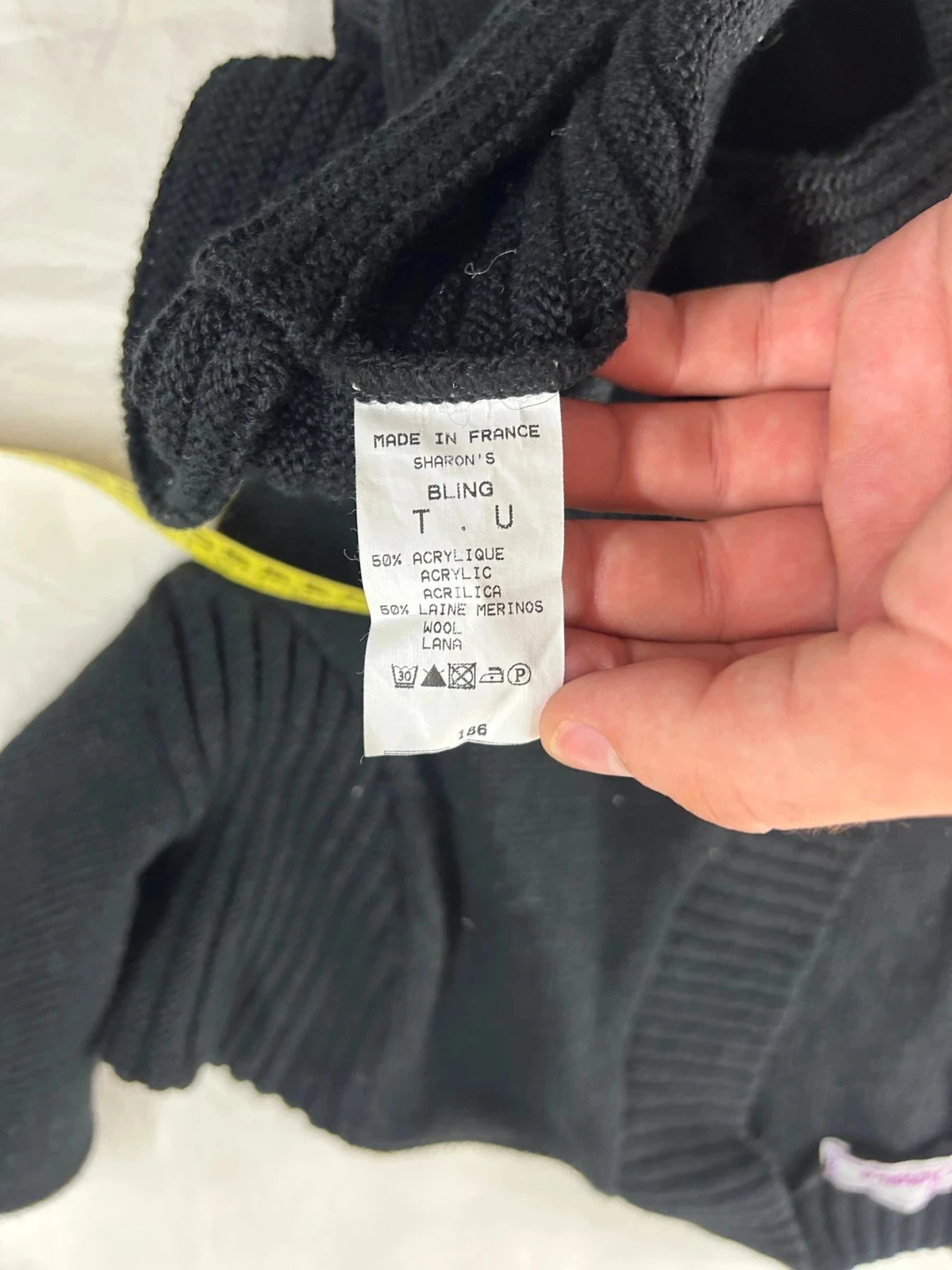 Cardigan vintage estilo Sharon’s rétro Y2k 50% lâna tamanho único – photo 11
